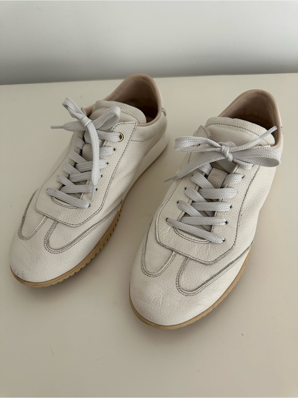 Ateliers Classic Off White Leather Sneakers
